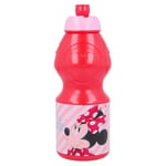 ALMACENESADAN 2039 Bouteille de sport push-up Minnie Mouse Electric Doll Capacité 340 ml Produit en plastique sans BPA