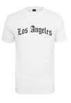 Mister Tee Men's Los Angeles Wording Tee T-Shirt, White, M