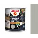 Peinture Laque de finition acrylique tous travaux décorations intérieurs extérieurs Gris béton satin 0.5L ALPINA