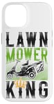 iPhone 14 Lawn Mower Mowing Dad Father Landscaper Tractor Lawn Mower Case