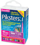 Piksters Interdental Brushes 40 Pack, Size 1 Purple