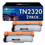 GPC Image TN2320 TN-2320 Cartouche de Toner Remplacement pour Brother TN2310 TN-2310 pour DCP-L2520DW MFC-L2720DW MFC-L2700DW MFC-L2700DN DCP-L2560DW DCP-L2500D L2740DW (Noir, 2-Pack)