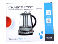 RIVIERA & BAR Bouilloire-théière 2en1 - 1,2L. 1300w Inox - Bth540