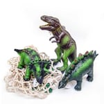 Green Rubber Toys - Djur i 100% naturgummi - Dinosaurier, 3 st.