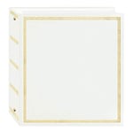 Pioneer Photo Albums TR-100W TR-100 White Magnetic 3-Ring Photo Album 100 Page