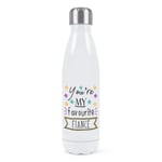 You're My Favourite Fiance His Stars Double Wall Water Bottle Funny Valentines