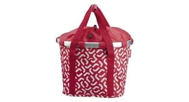 Panier klickfix bikebasket signature rouge