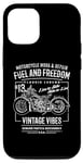 Coque pour iPhone 15 Style vintage style moto rétro vieilli