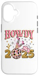 iPhone 16 Howdy 2025, new year, 2025, cowgirl, gold silver pink Case