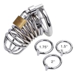 Chromed Bird Cage Male Chastity Device