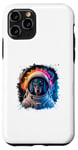 Coque pour iPhone 11 Pro Homme Femme Coloré Space Astronaute Teckel