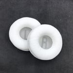 Earpads Coussinets de Rechange Coussinets d'oreille Oreillette de Remplacement Coussins en Mousse pour Casque Jabra Jabra MOVE Wireless Evolve 20se 30II cuir froissé + éponge ordinaire, blanc