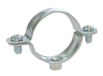 SOMATHERM FOR YOU, Collier de fixation simple en acier nickelé pour tube Ø40 mm - Sachet de 5 pièces - Solution économique pour tubes rigides - Idéal pour installations durables