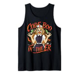 Code Boo In The Er Crew Funny Ghost Halloween Costume Nurse Tank Top