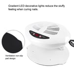 Hot & Cold Air Nail Dryer Warm Cool Nail Polis Drying Fan Manicure Tool White UK