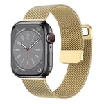 Milanese klokkerem Apple Watch 9 (45mm) - Gull