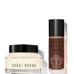 Bobbi Brown 24-hour Hydration Duo - Vitamin Enriched Face Base & Foundation Bundle (Various Shades) - Cool Espresso