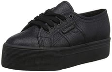 Superga Women's 2790-lamew Sneaker, Total Black 912, 8.5 UK