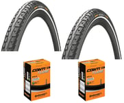 2 Dekk + 2 Slanger Continental Ride Tour 26 x 1.75 (47-559) med Refleks bil ventil