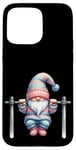 Coque pour iPhone 15 Pro Max Funny Working Out Gnome With Pull-Up Bar For Fitness Lover