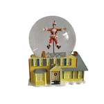 Department 56 National Lampoon's Christmas Vacation Santa Clark and The Griswold House Sculpted Water Globe Waterball, 5.25 Inch, Multicolor