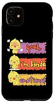 Coque pour iPhone 11 Yeah I'm Kinda Emotional Duck Kids Funny Emotional Chicken