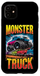 iPhone 11 Monster Truck Crushing Cars Art for Monster Truck Lovers Case