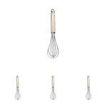 KitchenAid Whisk,Durable and Easy to Clean Kitchen Whisk, Almond Cream (Pack of 4)