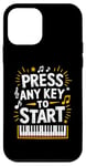 iPhone 12 mini Press Any Key To Start, Piano Player and Keyboard Pianist Case