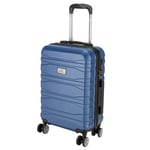 Featherstone 8 Wheel Hard Cabin-Size Suitcase - Navy Small