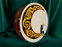 Handmade Dannan 16" Vegan Irish Bodhran Hand Drum - Rhiannon Moon Design