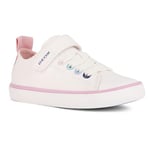 Geox J Gisli Girl A Basket, Blanc, 35 EU