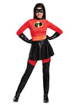 DISGUISE 66840E Mrs. Incredible Skirted Deluxe Adult Costume Disney Sized, Red, L