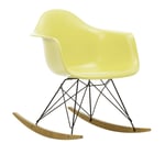 Vitra - Eames RE Plastic Armchair RAR 92 Citron, Basic Dark Base, Golden Maple - Fåtöljer - Charles & Ray Eames - Gul - Metall/Plast