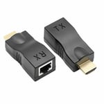 HDMI-förlängare HDMI till RJ45 via Cat 5e/6 nätverk LAN Ethernet-adapter 4k 1080p