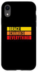 iPhone XR Grace Changes Everything - Jesus Christian God Faith Stripes Case