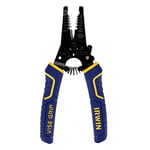 IRWIN 2078316 Vise-Grip Wire Stripping Tool/Wire Cutter, Yellow|grey|blue|black, 6-Inch