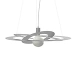 LUMICOM - ORBITAL Suspension, 1X E27, max 42W, métal, gris, D.40cm