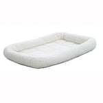 MidWest Homes for Pets Pet Bed for Dog Carrier & Travel Carrier; Pet Bed Fits 55.88 cm Plastic Pet Carriers for XS Dog Breeds & Small Cats; White; 40822-F