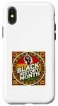 Coque pour iPhone X/XS Black History Month Black Power Fist Pride Afro-Américain