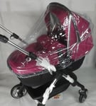 2 IN 1 PVC RAINCOVER FITS BUGABOO DONKEY CARRYCOT & PUSHCHAIR