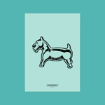 Monopoly Dog Letterpress Art Print - A3