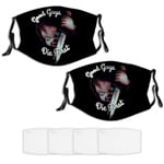 Child Killer Horror Chu-CKY Wanna Play (11) Masque facial unisexe Bandana cagoule écharpe cache-cou réglable 4 Fliters remplaçables Pack de 2 sports de protection contre la poussière UV du soleil