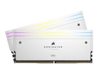 Corsair Dominator Titanium Rgb - Ddr5 - Sats - 48 Gb: 2 X 24 Gb - Dimm 288-Pin - 7200 Mhz / Pc5-57600 - Cl36 - 1.4 V - Ej Buffrad - Vit