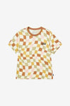 Vans - T-shirt Checker Print Crew - Brun