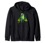 Cute Green Cheek Conure Gifts I Scream Conure, Conure Parrot Zip Hoodie