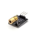 KY-008 650nm capteur Laser Module 6mm 5V 5mW rouge Laser point Diode tête de cuivre pour Uno