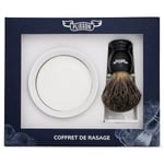 Plisson Starter Kit, Russian Grey Badger & Shaving Bowl W/Soap - Sort