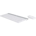 Logitech MK470 Combo Clavier et Souris sans Fil, Clavier QWERTZ Allemand - Blanc