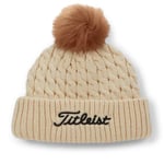 Titleist - Cable Knit Pom Pom - Mössa - Bone/Black